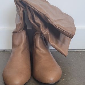 Charlotte Russe tan boots size 8
